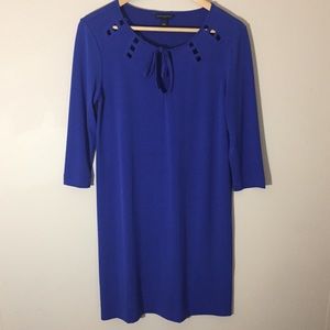 Banana Republic Jersey Cutout Dress Violet Purple Size Small has Sleeves
